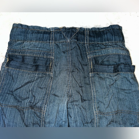 New Free People Angelo Denim Pull On Jeans Pants Drawstring Slouchy Size XS - Picture 8 of 12